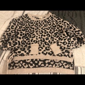 Soft, animal print sweater